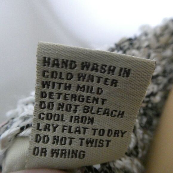 Escio Marled Knit Sweater Crew Scoop Neck Paisley Pullover Large - Picture 8 of 9